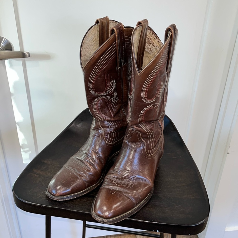 Leather Frye Cowboy boots size 8.5 D